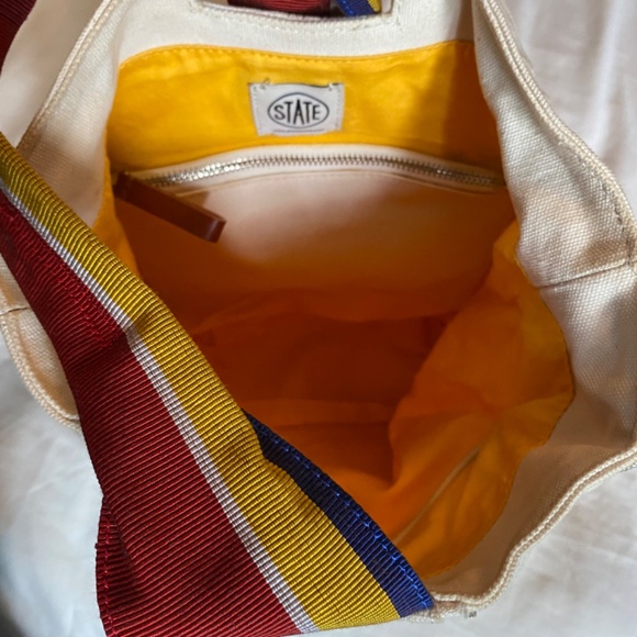 State Canvas & Multicolored Thick Grosgrain Backpack - Picture 7 of 15